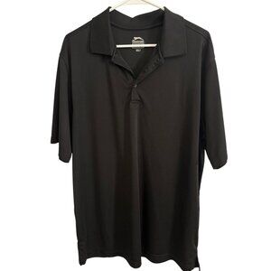 Slazenger Golf Polo Shirt Men’s XL Black Performance Short Sleeve Athletic Polo